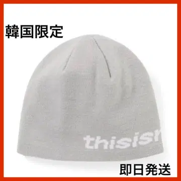 새상품 Thisisneverthat 네바자 비니 그레이 한국 한정판