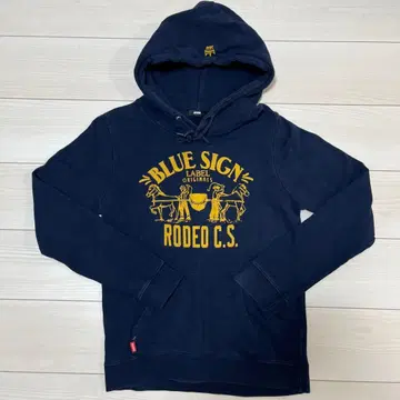 RCWB 네이비 후드티 후드 부착