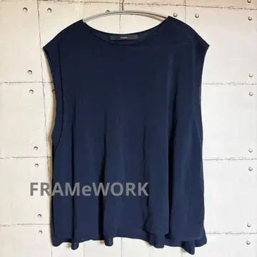 FRAMeWORK 얇은 소재 베스트 네이비