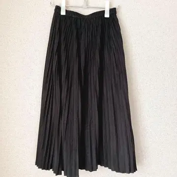 새상품급 An3pocket 앙포켓 플리츠 롱 스커트 코듀로이