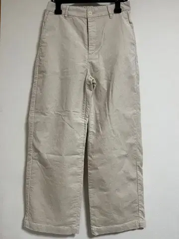 MUJI 무인 코듀로이 와이드 팬츠 화이트 M 사이즈