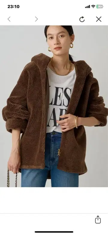 LOUNGEDRESS 라운지 드레스 후디 보아 블루종