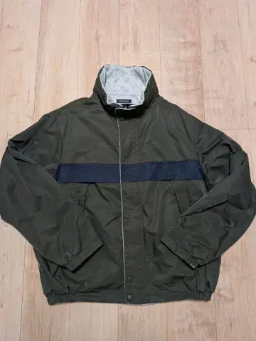 NAUTICA 올리브 그린 리버서블 자켓 (짧은 기장)