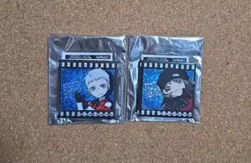 페르소나 Q2 스퀘어 홀로 캔뱃지 사나다 아키히코 아라가키 신지로 세트