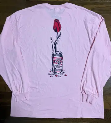 Wasted Youth 핑크 롱T XL 사이즈 VERDY 롱T셔츠