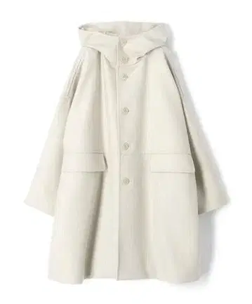 MACPHEE 맥피 라이트 멜톤 후디드 코트