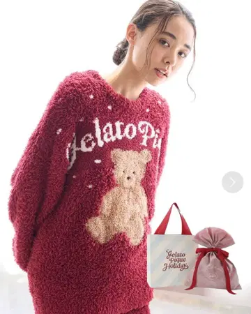 gelato pique 스노우 베어 자카드 풀오버