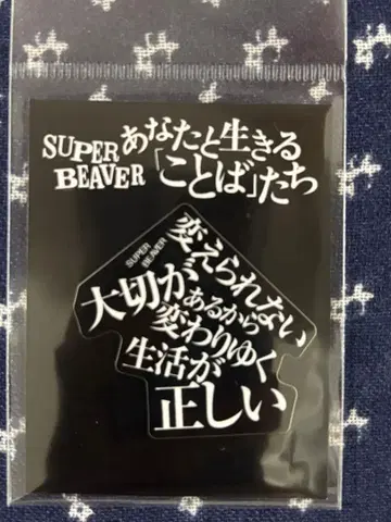 새상품 SUPER BEAVER 스티커  (소)