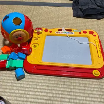 호빵맨 그림 그리기 보드와 블록 세트