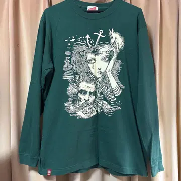 음악극 해왕성 야마다 유키 굿즈 긴팔 T셔츠 그린 녹색 우노 아키라