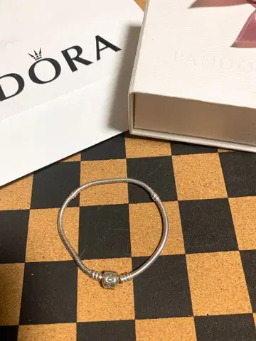 판도라 실버 팔찌 19cm 미사용 새상품
