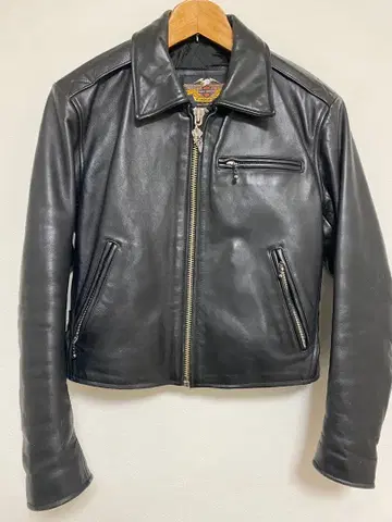 할리데이비슨 싱글 라이더 소가죽 블랙