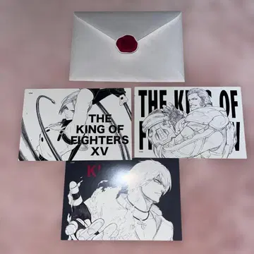 KOF XV 팝업 스토어 특전 초대장풍 엽서 K'팀 15