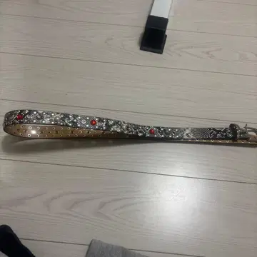 Jaded London 스네이크 스킨풍 벨트