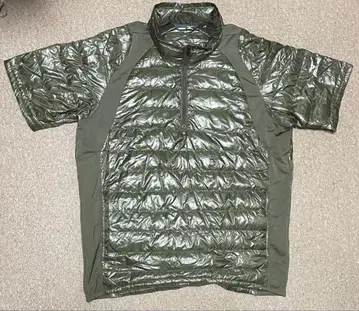 미즈노골프 브레스서모 무브 다운 반팔 카키