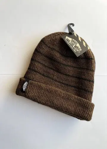 [ 미사용 새상품 ] VANS 니트 모자 스트라이프