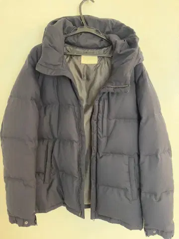 어반 리서치 도어스 후드 부착 다운 자켓 네이비