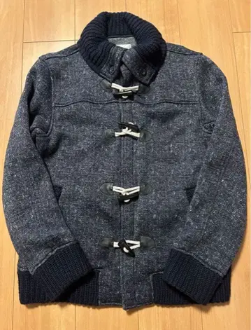 SLICK 네이비 더플 코트