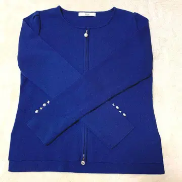 르네 지퍼 가디건 네이비 새상품급 얇은 소재 36