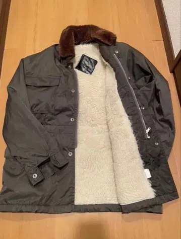 deruxe 자켓 내 보아 카키