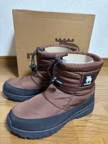 [ 시착만 한 상품 ] moz 모즈 스노우부츠 숏부츠 브라운 24cm