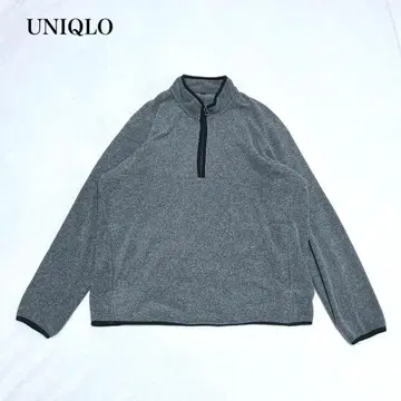 유니클로 플리스 하프 지퍼 풀오버 (XL) 남성용 캐주얼 아웃도어