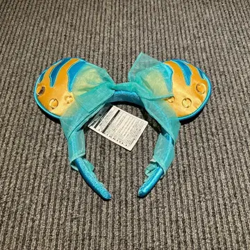 [택 포함] 디즈니 리조트 아리엘 플라운더 머리띠