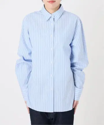 HAPPYCOLOR SHIRT 색스 블루 슬로브 이에나