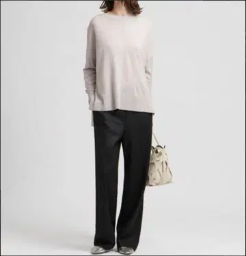 새상품급 띠어리 럭스 하이 게이지 와이드 풀오버 오버 사이즈 니트