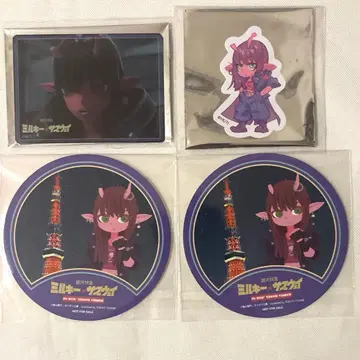 밀키 웨이 아카네 클리어 카드 다이컷 스티커 코스터