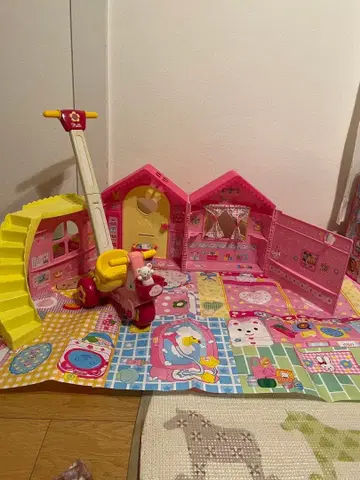 멜짱 나카요시 하우스 & 곰돌이 삼륜차 세트