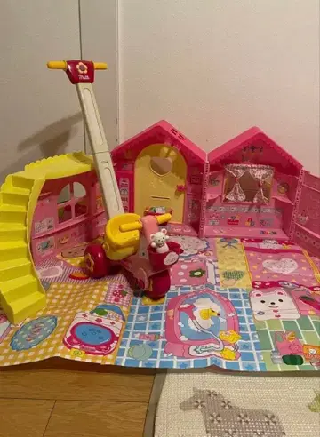 멜짱 나카요시 하우스 & 곰돌이 삼륜차 세트