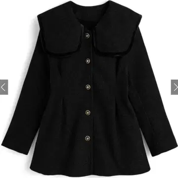 벨로아 파이핑 칼라 미들 기장 코트 [ ru1365 ]