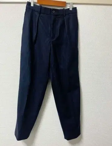 [새상품급] MARKAWARE 네이비 플리츠 플란넬 울 슬랙스 3