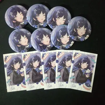 니지산지 sweet floaties 센토 네이 캔 배지 폴라로이드풍 카드