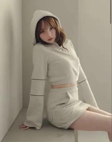 andmary Eve 후디 세트업 그레이