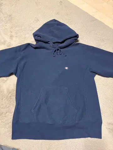 Champion Reverse Weave 후드티 M 네이비