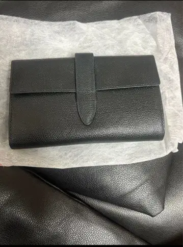 MARUSHO 천연 가죽 고급 접이식 지갑 새상품 블랙 블루 남녀 공용