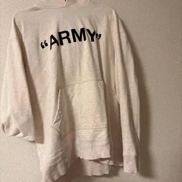 'ARMY' 프린트 후드 부착 후드티