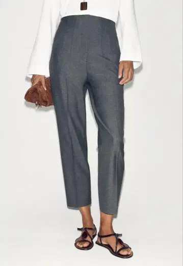 스테디셀러 ZARA 하이웨스트 팬츠 S 사이즈 그레이