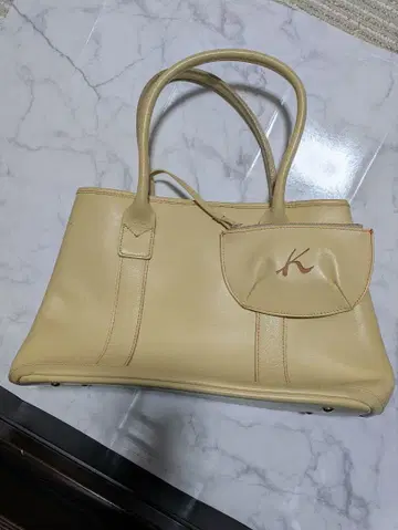 키타무라 토트백 크림색