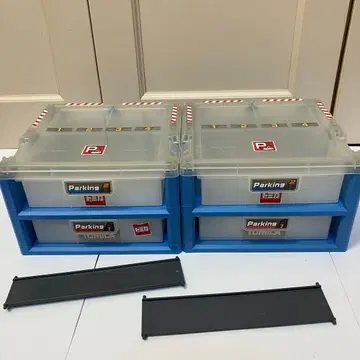 토미카 주차장 파킹 케이스 2단식 연결용 경사로 포함 2개 세트