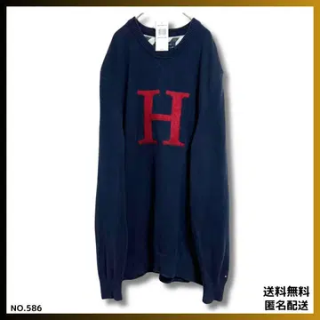 [ 택 포함 새상품 ] Tommy 타미힐피거 스웨터 네이비 XXL 긴팔