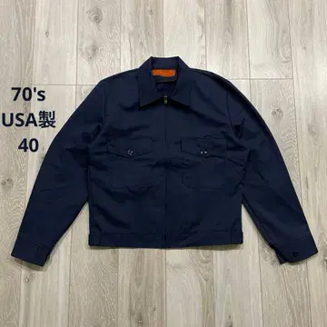 70s USA제 RED KAP 워크 자켓 40 짧은 기장 2nd 탈론
