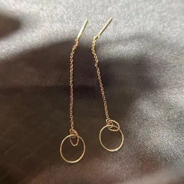 k10 아메리칸 귀걸이 체인 골드/후프