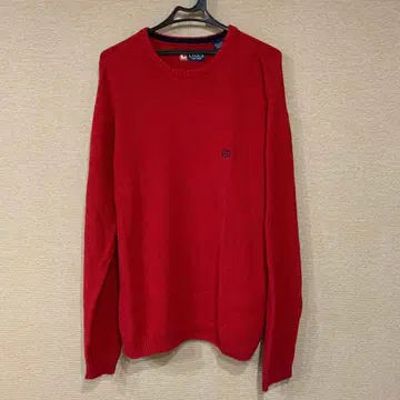 CHAPS 빨간색 니트 스웨터 XL 사이즈
