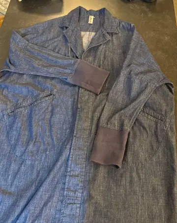 kubuni 데님 롱 코트