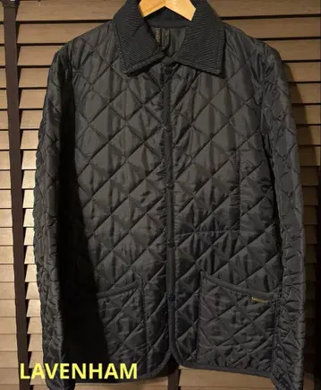 LAVENHAM 남성용 48 사이즈 XL 네이비 퀼팅
