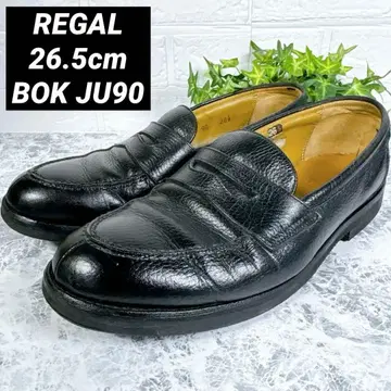 [ REGAL ] 리걸 26.5cm 페니 로퍼 주름 가죽 레더 슈즈