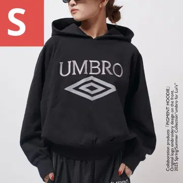 새상품 엄브로 x Lui's 콜라보 피그먼트 후디 후드티 로고